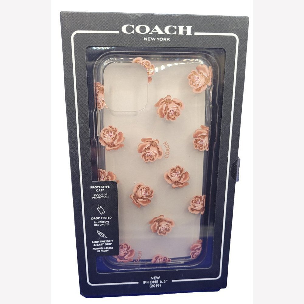 Coach Case for iPhone 11 Pro Max 6.5", Pink Roses